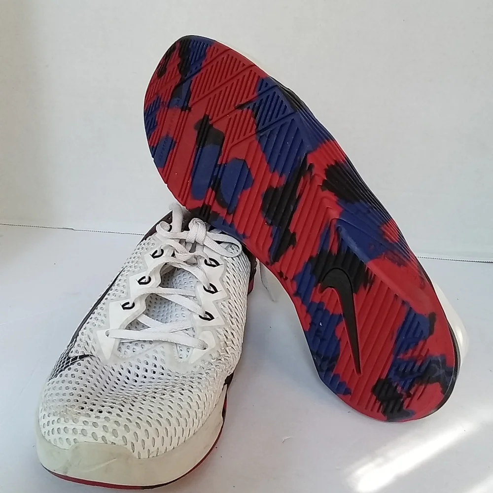 Nike Metcon 6 Mens‎ Training Shoes White Black Red Blue CK9388-101